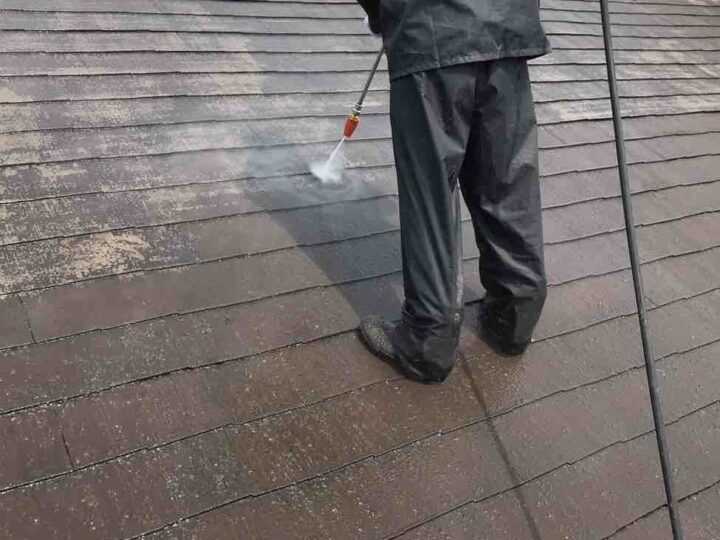 屋根 　高圧洗浄