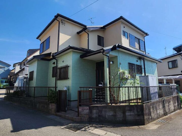 半田市M様邸　外壁塗装・屋根上貼り工事